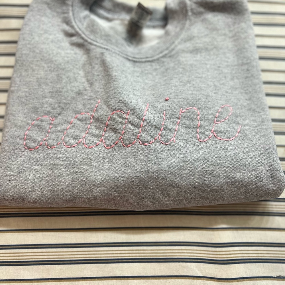 Hand Made Embroidered Sweatshirt